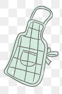 Doodle chef cloth apron design element