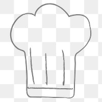 Cute doodle chef hat design element
