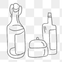Set of condiment design element