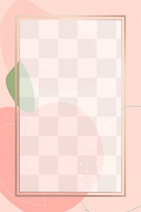 PNG Peach frame portrait pink design