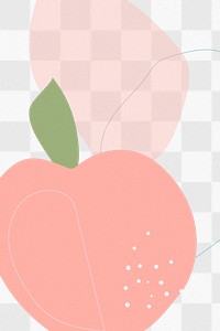 Hand drawn peach Memphis background design element