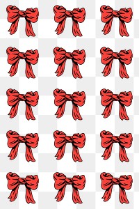 Red ribbon set design element