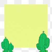 Green natural cactus background design element