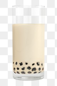 Bubble milk tea in a glass design element
