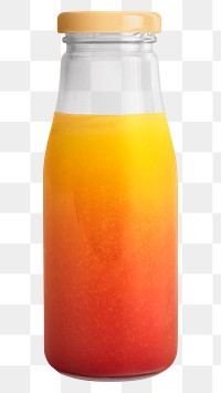 Fresh summer cocktail in a glass bottle mockup 