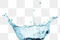 Macro shot of water splashing design element 