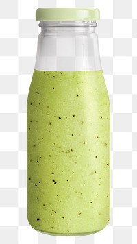 Kiwi smoothie in a glass bottle mockup 