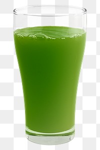 Detox green juice in a glass mockup 