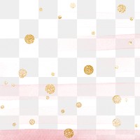 Gold dots with pink stripes background design element