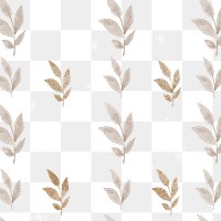 Shimmering gold leaves patterned background 