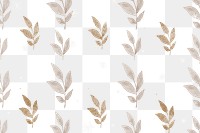 Shimmering golden leafy background design element 