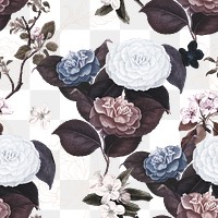 Hand drawn flower patterned background design element