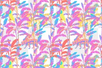 Colorful funky tropical patterned background design element