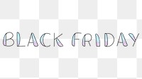 Black Friday typography design element