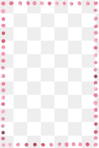 Pink watercolor blobs frame design element