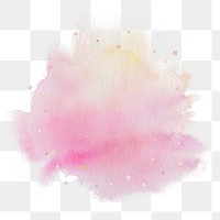 Pink abstract watercolor blob design element