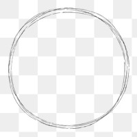 Silver round frame design element