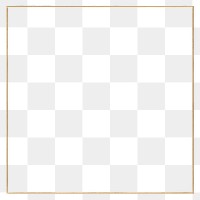 Square gold frame design element