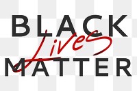 Black lives matter design element