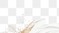 White paint border png with leaf shadow and gold glitter