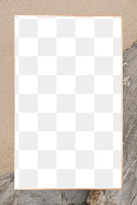 Sand texture rectangle frame design element