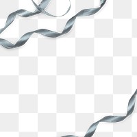 Png silver ribbons element background