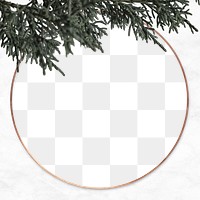 Png Christmas pine tree frame