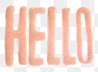 Handwriting Hello glitter png word greeting typography transparent