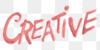 Creative oil paint typography png pink text