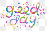 Good day greeting png handwritten word typography