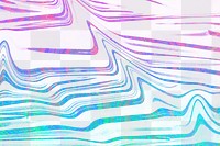 Holographic gradient background png wavy fluid pattern 