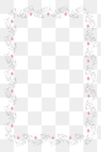 Nude pattern png frame naked woman