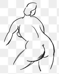 Nude ladies bottom drawing png