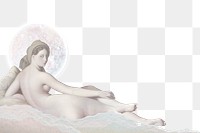 Png retro woman nude background