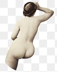 Mixed media lady nude png