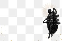 Naked woman sculpture png background