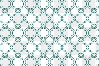 PNG Vintage green floral ornament seamless pattern background
