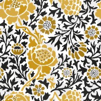 PNG ornamental gold chrysanthemum flower seamless pattern background