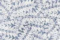 PNG leaves nature ornament seamless background inspired by William Morris
