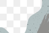 Png abstract gray terrazzo transparent background