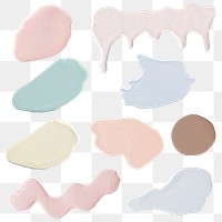 Color smear element png paint texture collection