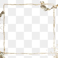 Png gold glitter luxury frame