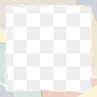 Dull pastel frame png transparent background