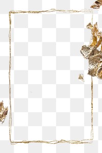 Png gold luxury glitter frame