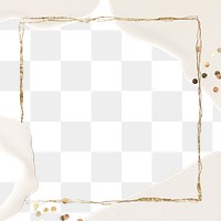 Png gold shimmer frame glittery