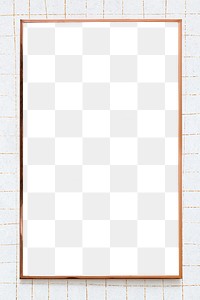 Gold grid frame png transparent background