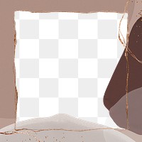 Shimmer frame png brown background