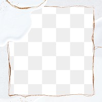Abstract shimmery frame png transparent