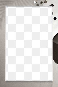 Gray party frame png transparent background