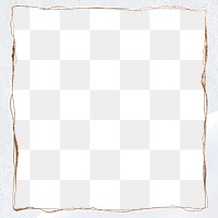 Shimmery frame png off white background